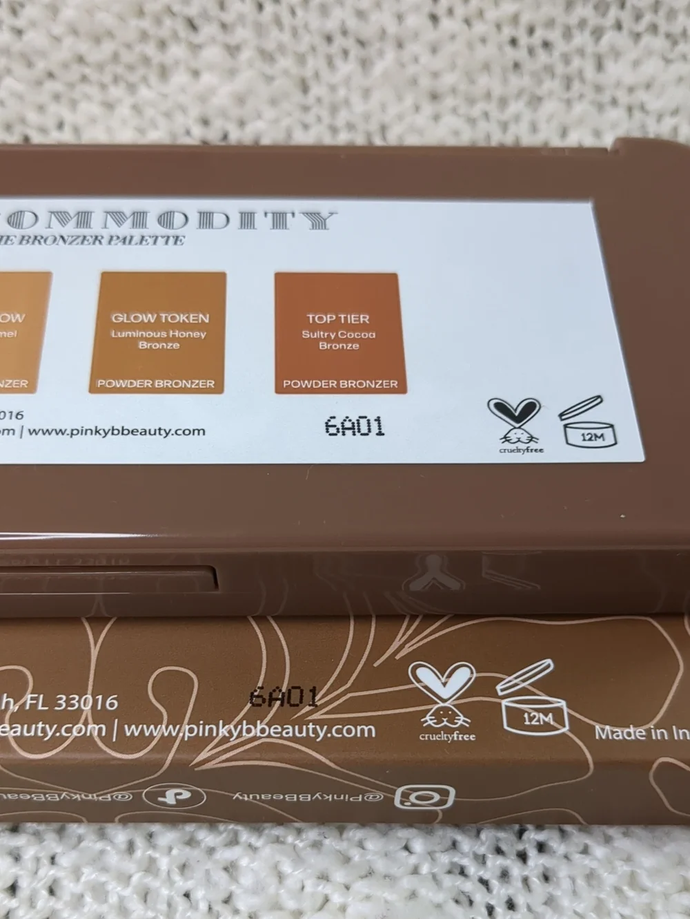 Pinky B Beauty Hot Commodity Bronzer Palette, 14g/0.49oz